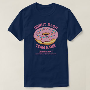 Benutzerdefinierter Donut-Dash-Team-T - Shirt