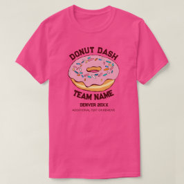 Benutzerdefinierter Donut-Dash-Team-T - Shirt
