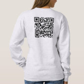 Benutzerdefinierter doppelseitiger QR-Code - Women Sweatshirt (Rückseite)