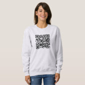 Benutzerdefinierter doppelseitiger QR-Code - Women Sweatshirt (Vorne ganz)