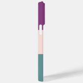 Benutzerdefinierter Drei-Farbblock Rosa Aquamarin  Case-Mate iPhone Hülle (Rückseite / Rechts)