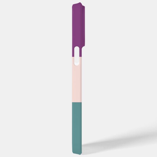 Benutzerdefinierter Drei-Farbblock Rosa Aquamarin Case-Mate iPhone Hülle (Rückseite / Rechts)