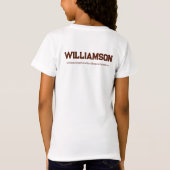 Benutzerdefinierter Dressurereignis- oder Ortsdate T-Shirt (Rückseite)