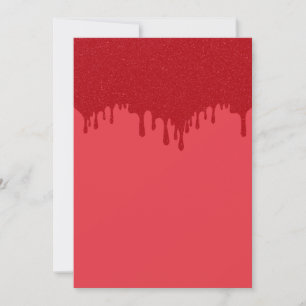 Benutzerdefinierter Drip-Effekt Tomato Red Card Ankündigung