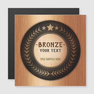 BENUTZERDEFINIERTER DRUCK DIY-MEDAILLE Bronze Cham Magnetkarte