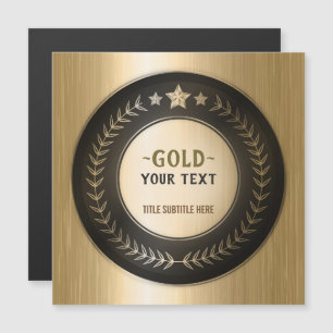 BENUTZERDEFINIERTER DRUCK DIY-MEDAILLE Gold #1 Cha Magnetkarte
