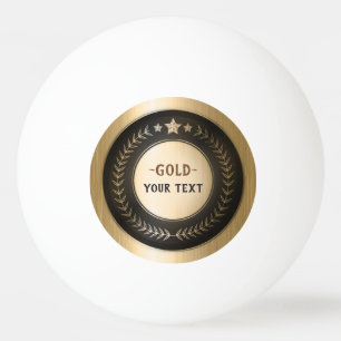 BENUTZERDEFINIERTER DRUCK DIY-MEDAILLE Gold #1 LOG Tischtennisball