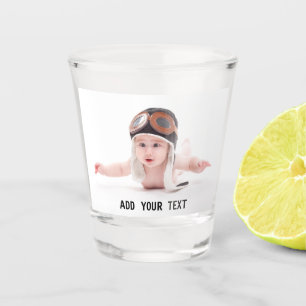 Benutzerdefinierter Druck Personalisiertes Foto Schnapsglas