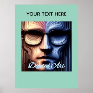 Benutzerdefinierter Druck, Standard 30" x 40" Halb Poster