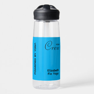 Benutzerdefinierter Druck Yoga-Crew Azureblau Trinkflasche