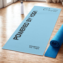 Benutzerdefinierter Druck Yoga Crew Babyblau Yogamatte