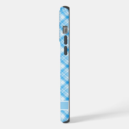 Benutzerdefinierter Dunkelblauer Lavendel Lila gep iPhone Hülle (Linke Seite)