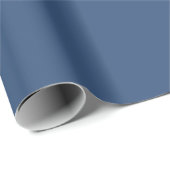 Benutzerdefinierter Dusty Blue Wasserfarbe-Bogen B Geschenkpapier (Rolleneckpunkt)