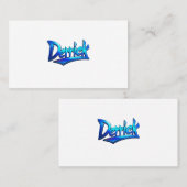 Benutzerdefinierter, dynamischer Text in 3D - Derr Visitenkarte (Vorne/Hinten)