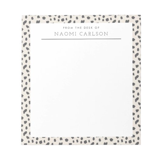 Benutzerdefinierter Editor für Dalmatiner-Überredu Notizblock (Vorderseite)