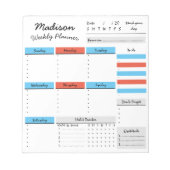 Benutzerdefinierter Editor für personalisierten Wo Notizblock (Vorderseite)