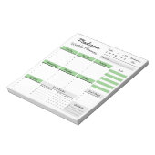 Benutzerdefinierter Editor für personalisierten Wo Notizblock (Rotiert)