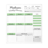 Benutzerdefinierter Editor für personalisierten Wo Notizblock (Vorderseite)