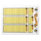 Benutzerdefinierter Editor für Queen Bee Goal Plan Notizblock (Vorderseite)