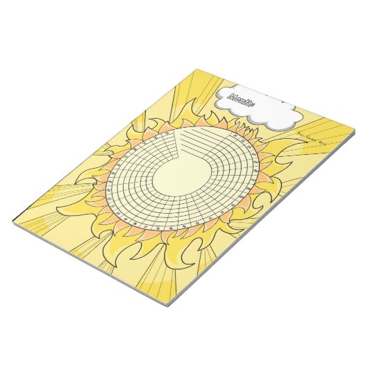 Benutzerdefinierter Editor für Sunshine Habit Trac Notizblock (angewinkelt)