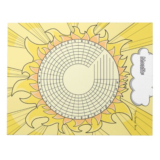 Benutzerdefinierter Editor für Sunshine Habit Trac Notizblock (Vorderseite)