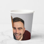 Benutzerdefinierter Ein-Foto-Papierbecher Pappbecher (Rückseite)