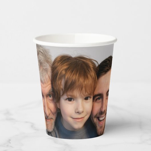 Benutzerdefinierter Ein-Foto-Papierbecher Pappbecher (Links)