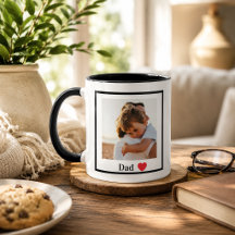 Benutzerdefinierter Einfacher Foto-Vater-Becher