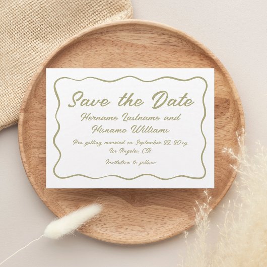 Benutzerdefinierter einfacher handgeschriebener, g save the date