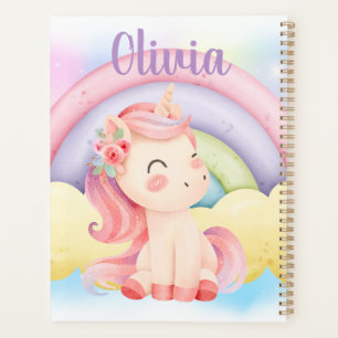 Benutzerdefinierter Einhorn-Spiralplaner – Persona Planer