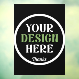 benutzerdefinierter, einzigartiger, eleganter & mi fensteraufkleber