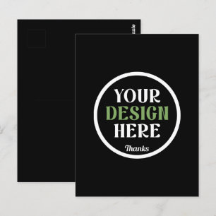 benutzerdefinierter, einzigartiger, eleganter & mi postkarte