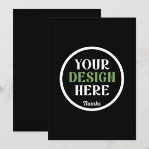 benutzerdefinierter, einzigartiger, eleganter und  dankeskarte