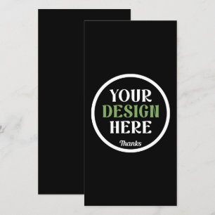 benutzerdefinierter, einzigartiger, eleganter und  dankeskarte