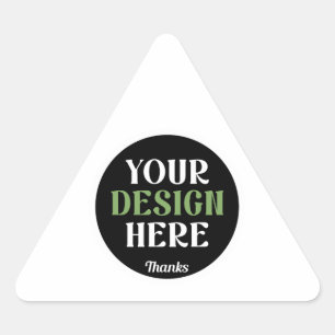 benutzerdefinierter, einzigartiger, eleganter und dreieckiger aufkleber