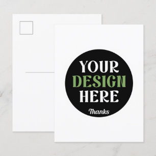 benutzerdefinierter, einzigartiger, eleganter und  einladungspostkarte