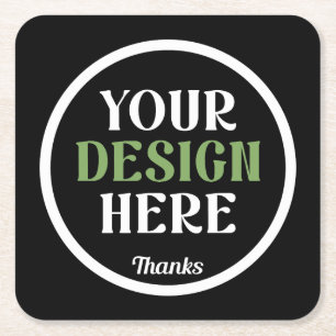 benutzerdefinierter, einzigartiger, eleganter und  rechteckiger pappuntersetzer