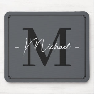 Benutzerdefinierter Eleganter Anthrazitgrauer Anfa Mousepad