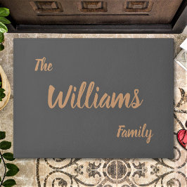 Benutzerdefinierter eleganter Familienname Fußmatte