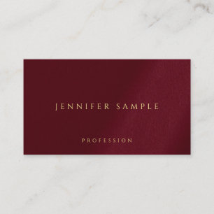 Benutzerdefinierter eleganter Gold Farbtext Premiu Visitenkarte