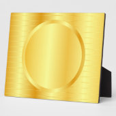 Benutzerdefinierter eleganter Goldene Look Hinzufü Fotoplatte (Seite)