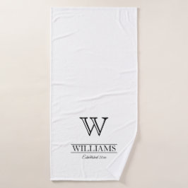 Benutzerdefinierter eleganter klassischer Anfangsn Badehandtuch