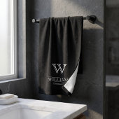Benutzerdefinierter eleganter Name der Monogram-Fa Handtuch