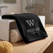 Benutzerdefinierter eleganter Name der Monogram-Fa Handtuch