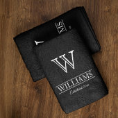 Benutzerdefinierter eleganter Name der Monogram-Fa Handtuch