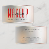 Benutzerdefinierter eleganter Silver Look Template Visitenkarte (Vorne/Hinten)