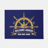 Benutzerdefinierter Empfang an Bord des Nautical W Fußmatte (Vorderseite)