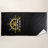 Benutzerdefinierter Empfang an Bord des Schiffes S Strandtuch (Vorderseite)