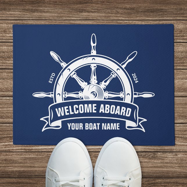 Benutzerdefinierter Empfang an Bord eines Schiffes Fußmatte (Von Creator hochgeladen)