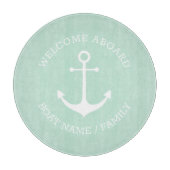 Benutzerdefinierter Empfang an Bord nautischer Ank Schneidebrett (Vorderseite)